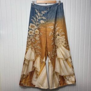 Floral Ombre Wide Leg Pants